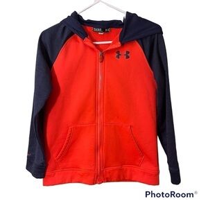 Under armour loose youth large lined interior jacket with hood